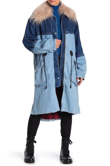 Days To Come Faux Fur Collar Parka