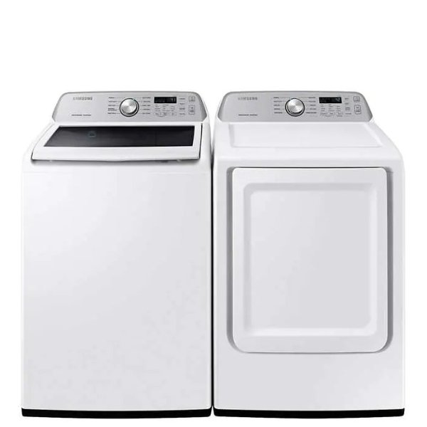 4.5 cu. ft. Top-Load Washer with Active WaterJet and 7.4 cu. ft. ELECTRIC Dryer