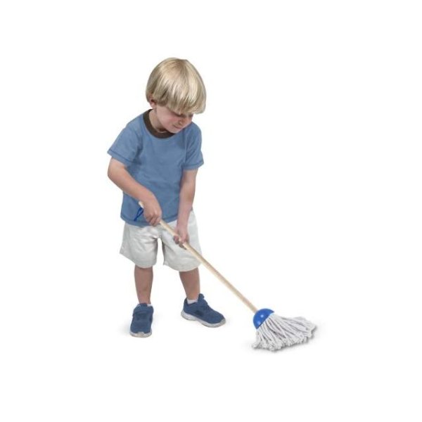 Let's Play House Dust! Sweep! Mop! 6-Piece Pretend Play Set