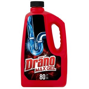 Drano Max Gel Drain Clog Remover and Cleaner, 80 oz