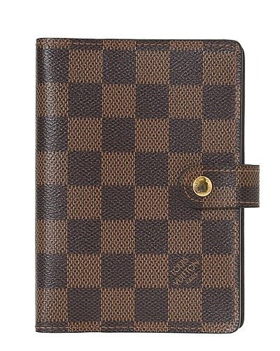 Damier Ebene Canvas Small Ring Agenda Cover (Authentic Pre- Owned)