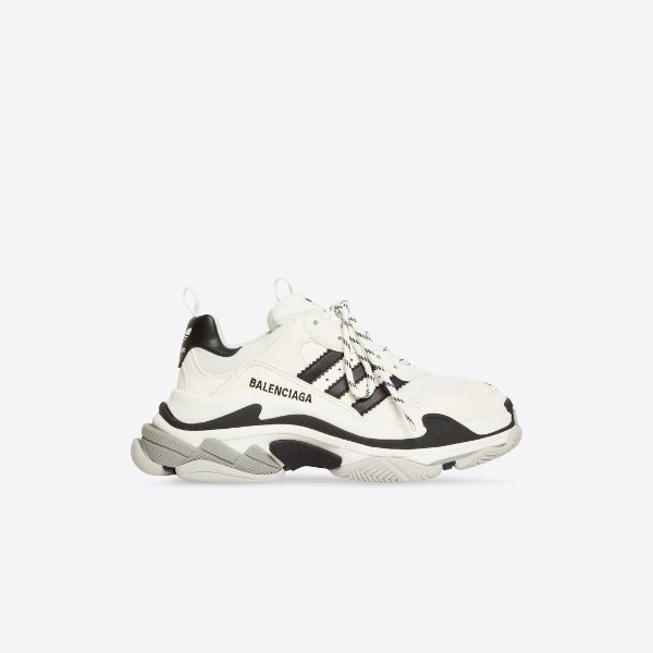 Men's Balenciaga / Adidas Triple S Sneaker in White