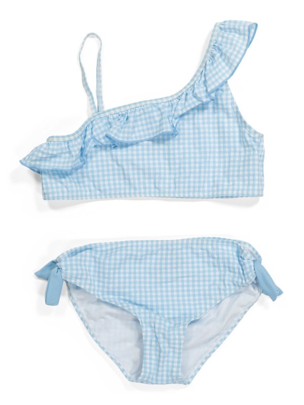 Big Girls 2pc Gingham Swimsuit Set | Girls' Swimwear | Marshalls