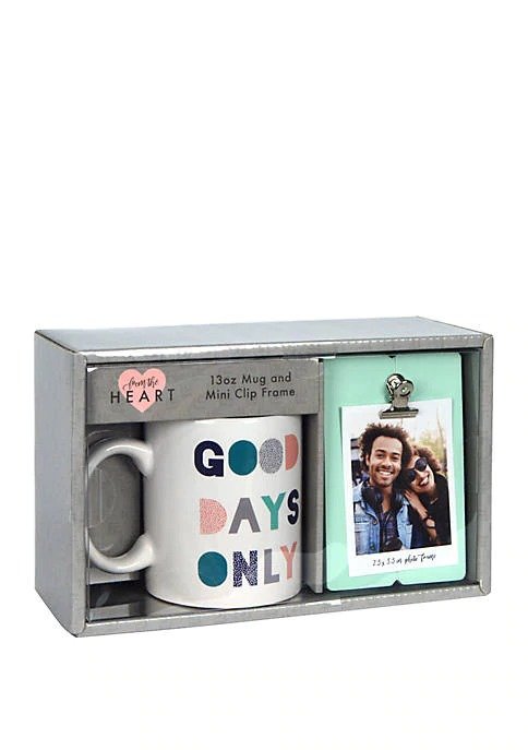 Boxed Gift Set – 13 Ounce Mug and Prairie Clip Frame