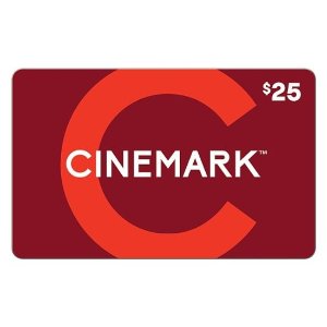 Cinemark $25礼卡