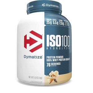 Dymatize ISO100香草口味蛋白粉促销 5磅装 $36.75每桶