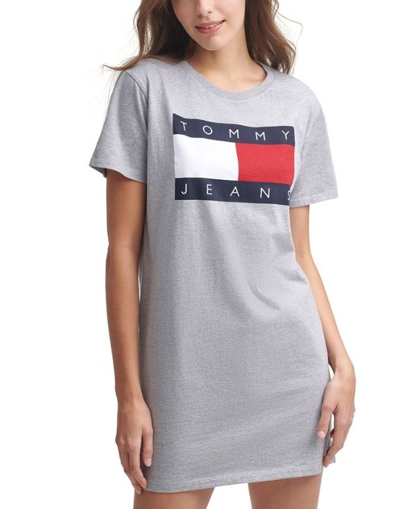 Logo-Print Cotton T-Shirt Dress