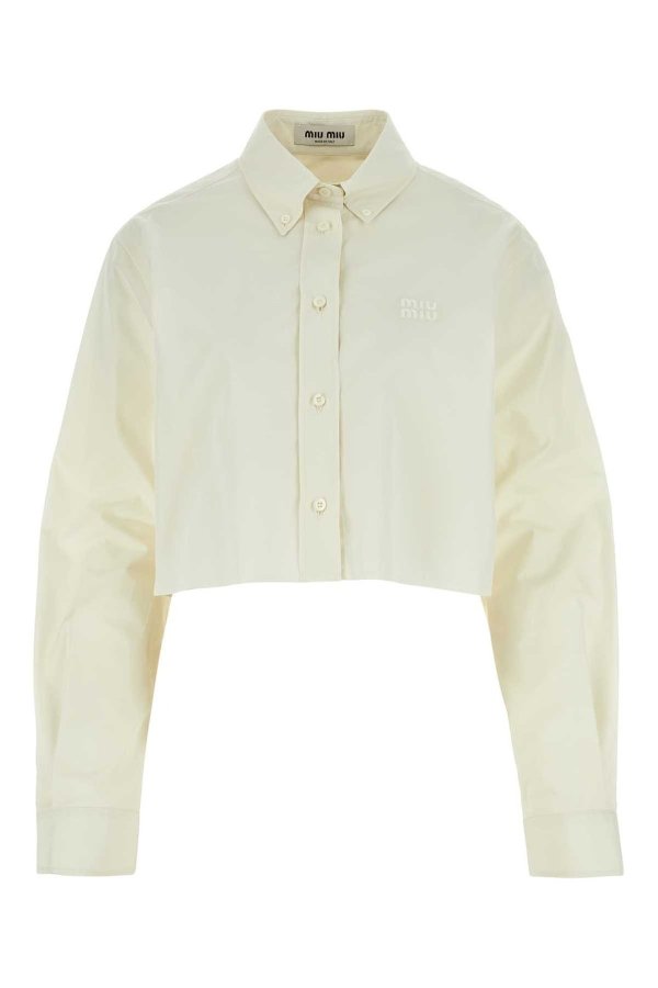 Button-Up Cropped Shirt