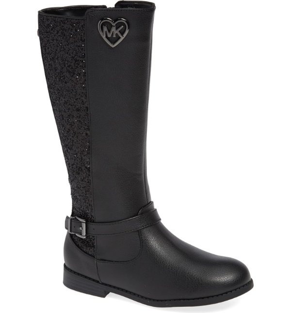 Emma Quinn Faux Leather Glitter Riding Boot