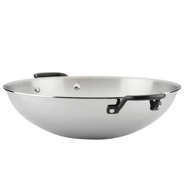 5-Ply Clad 15” Stainless Steel Wok
