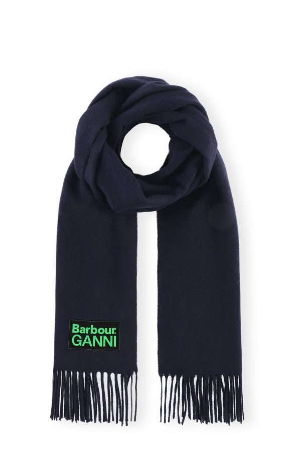 x Barbour 羊毛围巾