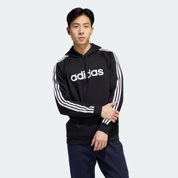 3-Stripes Linear Logo Pullover Hoodie