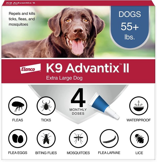 K9 Advantix II 大型犬体外驱虫药 4剂