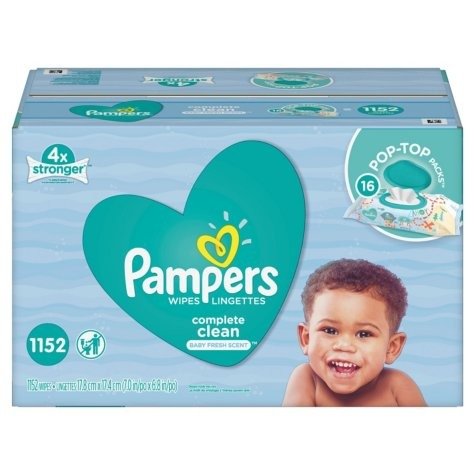 Pampers Baby Wipes, Complete Clean (1152 ct.) - Sam's Club