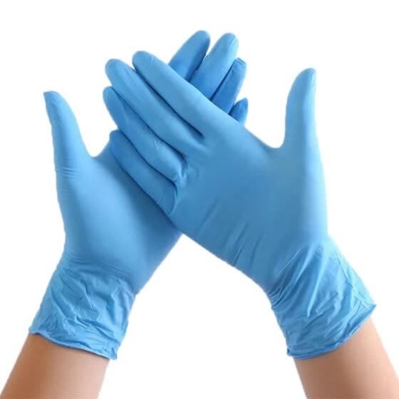50pcs Blue Disposable Gloves Latex Medical Gloves Dishwashing/Kitchen/Work/Rubber/Garden Universal For Left and Right Hand