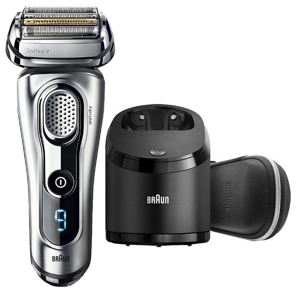 Series 9 9290cc Men's Electric Shaver Wet/Dry Razor with Clean & Charge Station Silver
