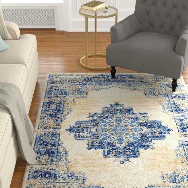Susan Blue 装饰地毯