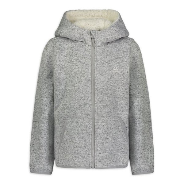 Girls Sherpa Lined Sweater Fleece Jacket, Sizes 4-16
