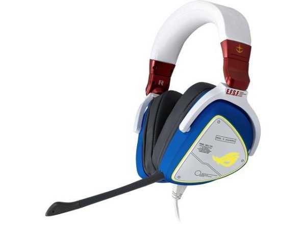 ASUS ROG Delta GUNDAM EDITION Gaming Headset (Limited Edition, AI Noise-Canceling Mic, Hi-Res ESS 9281 QUAD DAC, USB-C, AURA Sync, Lightweight, Compatible with Laptop, Consoles, and Smart Devices) - Newegg.com