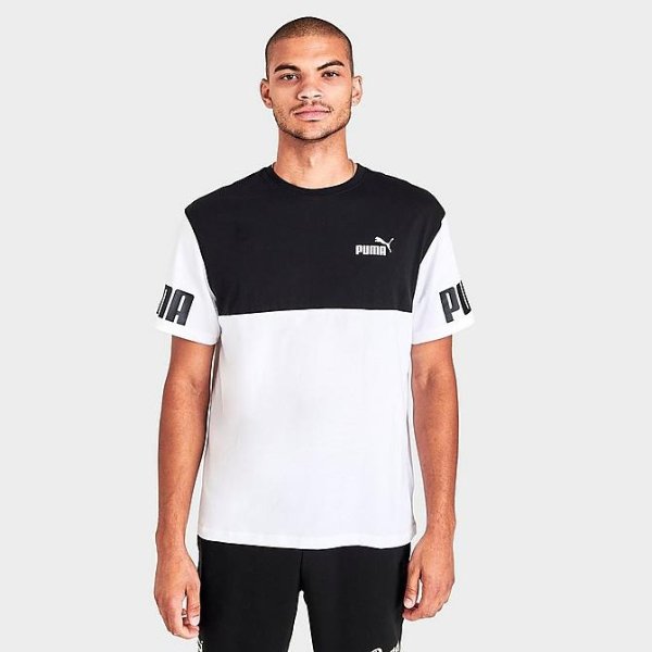Men's Puma Colorblock Short-Sleeve T-Shirt
