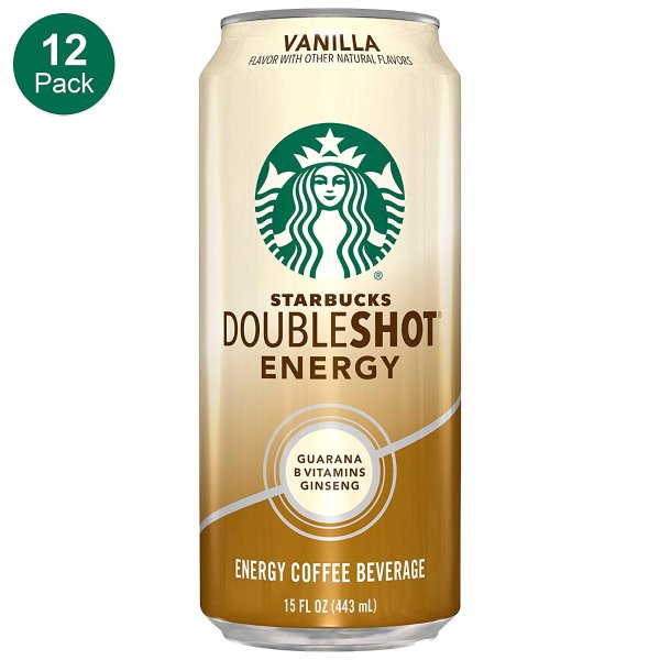 Doubleshot Energy Coffee, Vanilla, 15 Ounce Cans (12 Count)