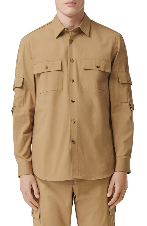 Crawford Roll Sleeve Button-Up Shirt