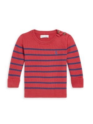 Baby Boy's Striped Mesh Knit Sweater