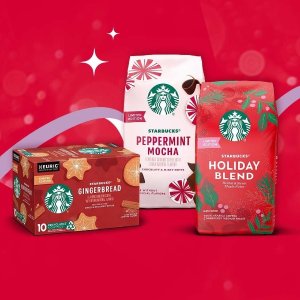 Starbucks Holiday, Gingerbread, Peppermint Mocha Coffee