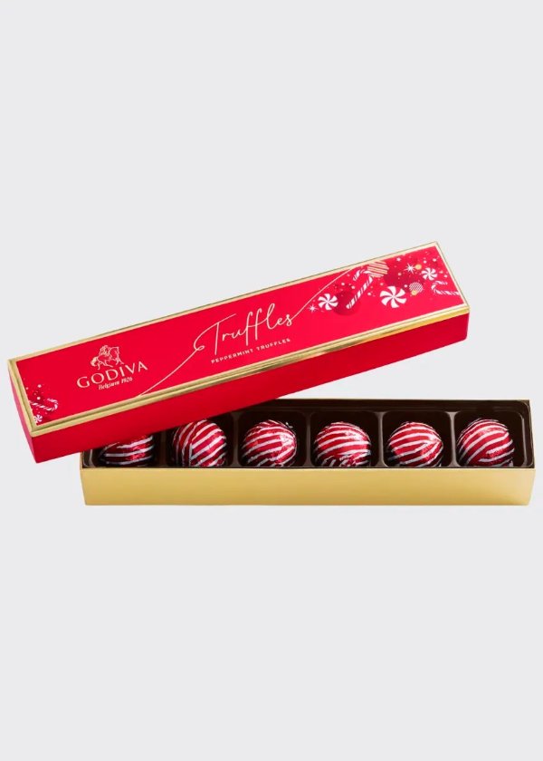 6-Piece Holiday Candy Cane Truffles