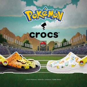 Crocs 多款童鞋断码优惠 封面Pokemon合作款$32+