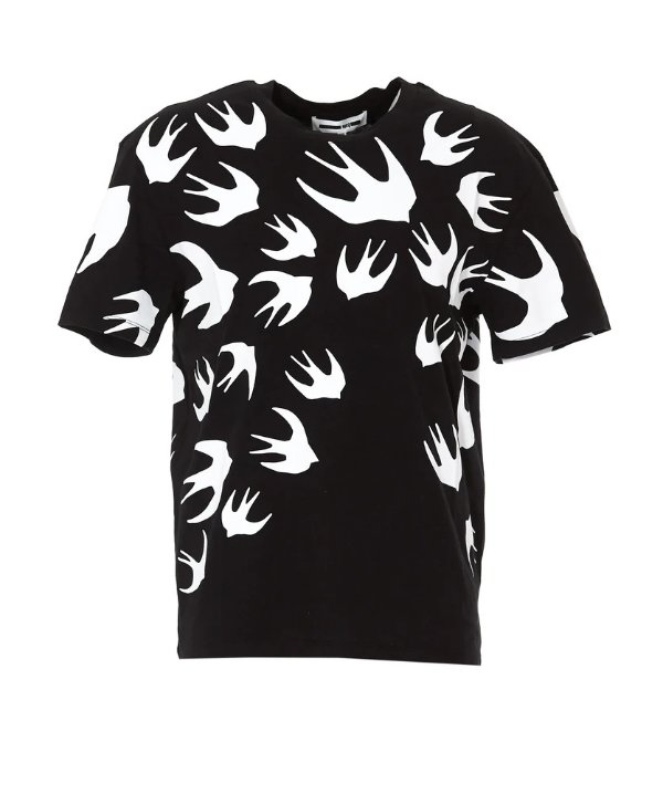 Swallows Print T-Shirt