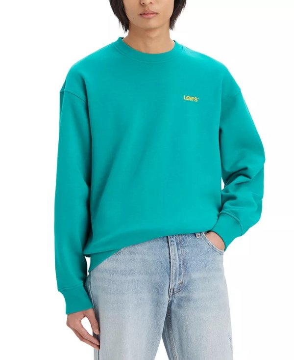 Levi’s® Men's Relaxed-Fit Long Sleeve Crewneck Logo Sweatshirt