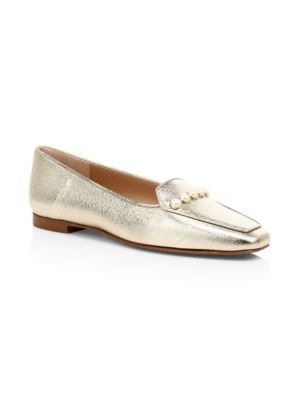 - Rosie Metallic Leather Loafers