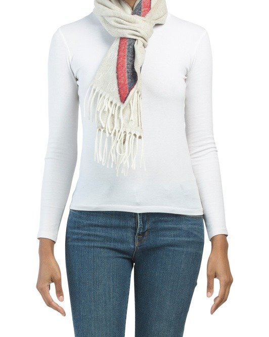 Made In Italy Wool Blend Scarf | Women | Marshalls