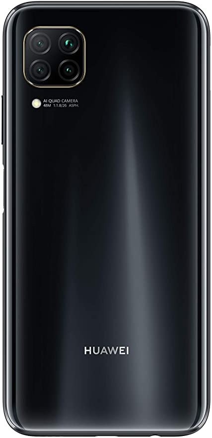 Huawei 华为 P40 lite 双卡智能手机(16cm/6.4英寸，128GB内部存储，Android 10.0 AOSP 无Google Play商店，EMUI 10.0.1)，午夜黑