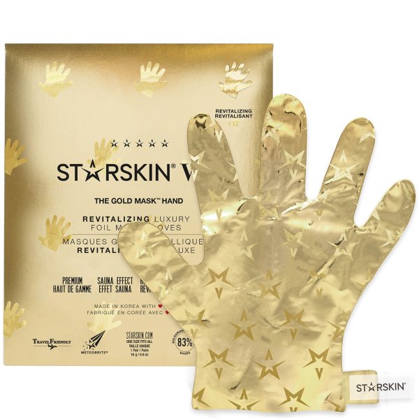The Gold Mask Hand VIP Revitalizing Luxury Foil Mask Gloves 0.6 oz