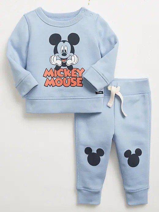 babyGap | Disney Mickey Mouse Graphic Sweatshirt Outfit Set