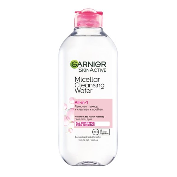 SkinActive Micellar Cleansing Water All-in-1 Face Wash, 13.5 fl oz