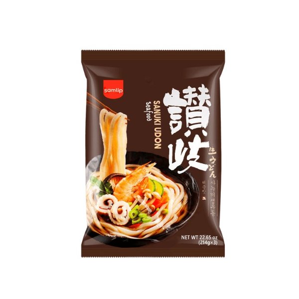 SAMLIP Seafood Sanuki Udon - Japanese Noodles, 3 Servings* 7.54oz