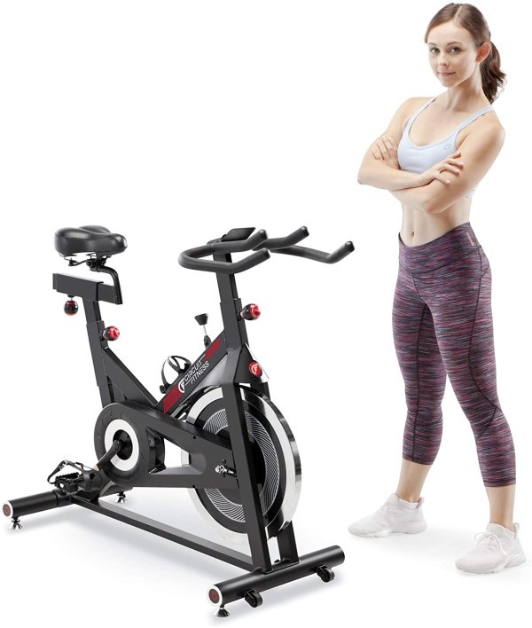 Circuit Fitness Club 30 lbs. Flywheel Revolution Cycle for Cardio Workout – Adjustable Manual Resistance Mechanism