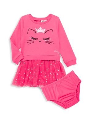 Juicy Couture Baby Girl's 2-Piece Cotton-Blend Dress & Bloomers Set