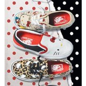 6PM.com精选Vans和Hello Kitty合作款童鞋热卖