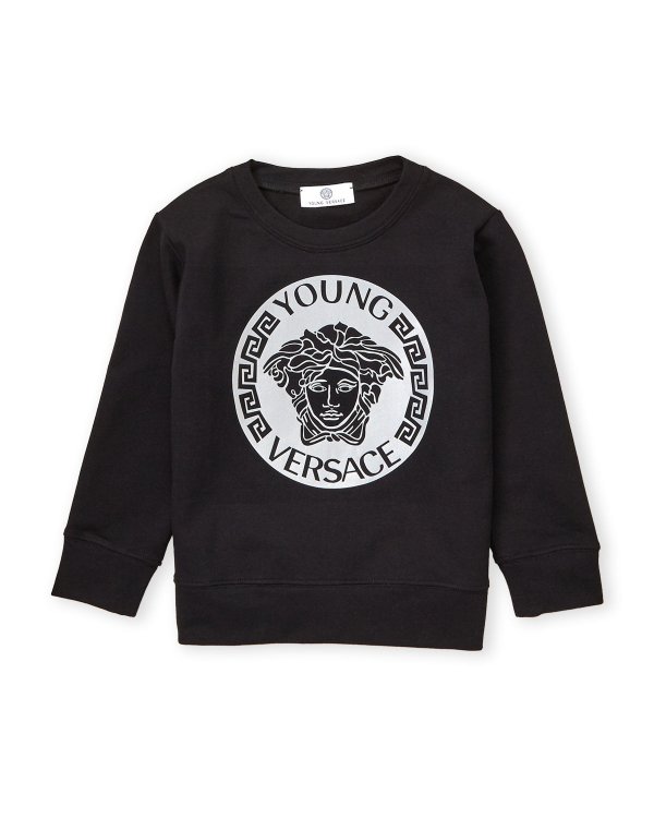 (Boys 4-7) Black & Grey Logo Sweatshirt