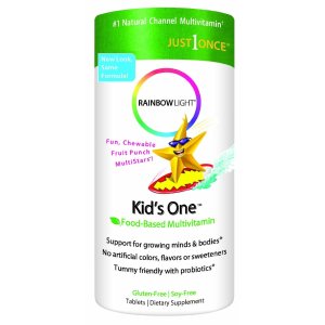 Rainbow Light Kids One MultiStars, Fruit Punch, Chewable Tablets, 90 tablets