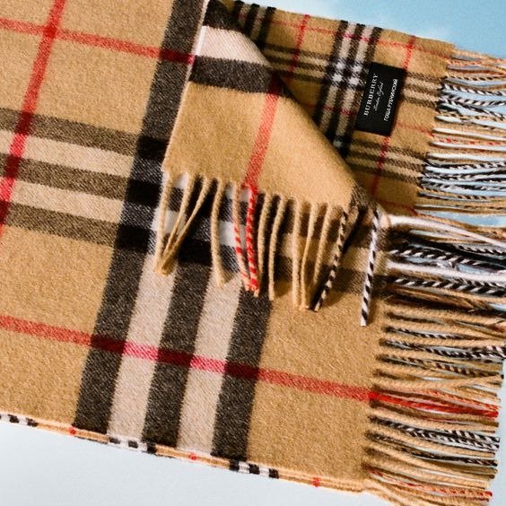 - Rainbow Stripe Vintage Wool & Silk Scarf