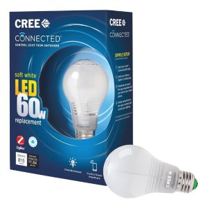 Cree Lighting BA19-08027OMF-12CE26-1C100 Cree Connected LED Smart Bulb, 1pk, Soft White