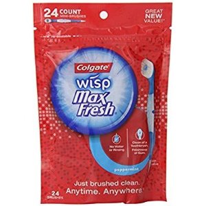 Colgate Max Fresh Wisp Disposable Mini Toothbrush
