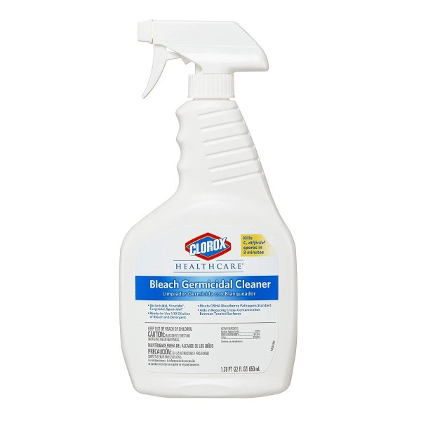 Healthcare Bleach Germicidal Cleaner Spray, 22 Ounces