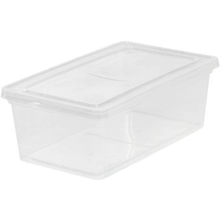 IRIS 6 Qt. Plastic Storage Box, Clear - Walmart.com