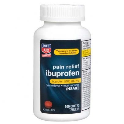 Ibuprofen Coated Brown Tablets, 200mg - 500 ct